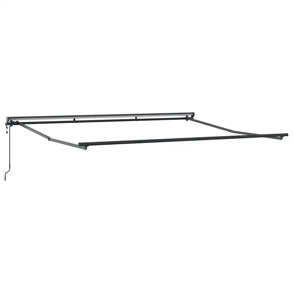 vidaXL Tenda Retrattile Verde e Bianco 400x300 cm Tessuto