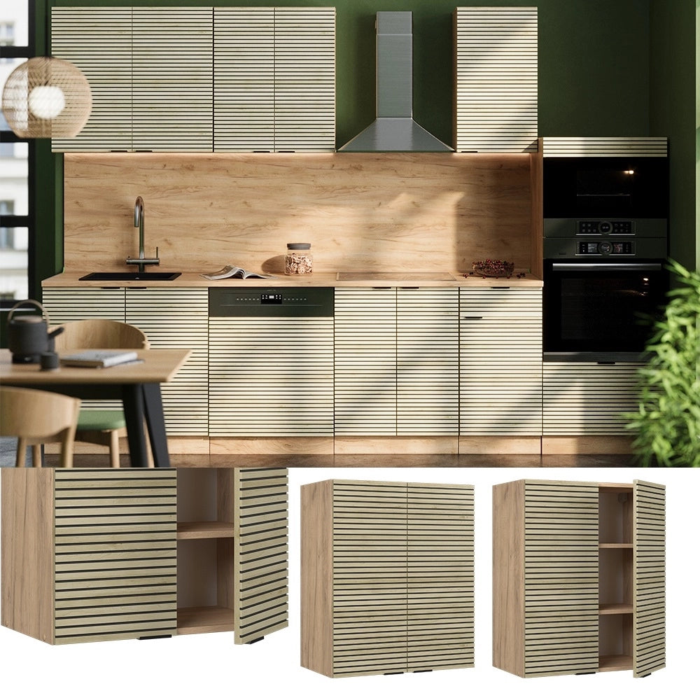 Pensile da cucina Fame-Line Pannello in quercia/Rovere dorato 60 cm Vicco