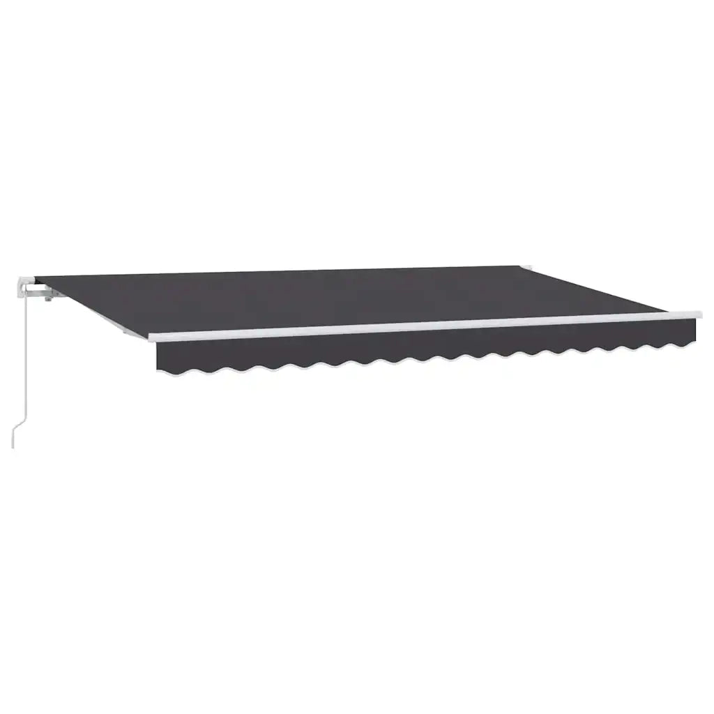 vidaXL Tenda Retrattile Antracite 400 x 200 cm Poliestere e Alluminio