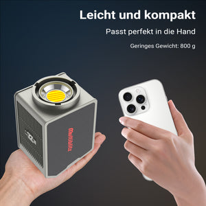Multiblitz MB-PL Luce led portatile per fotografia 100W, Bicolore con temperatura da 2700K a 6500K, Batteria ricaricabile USB
