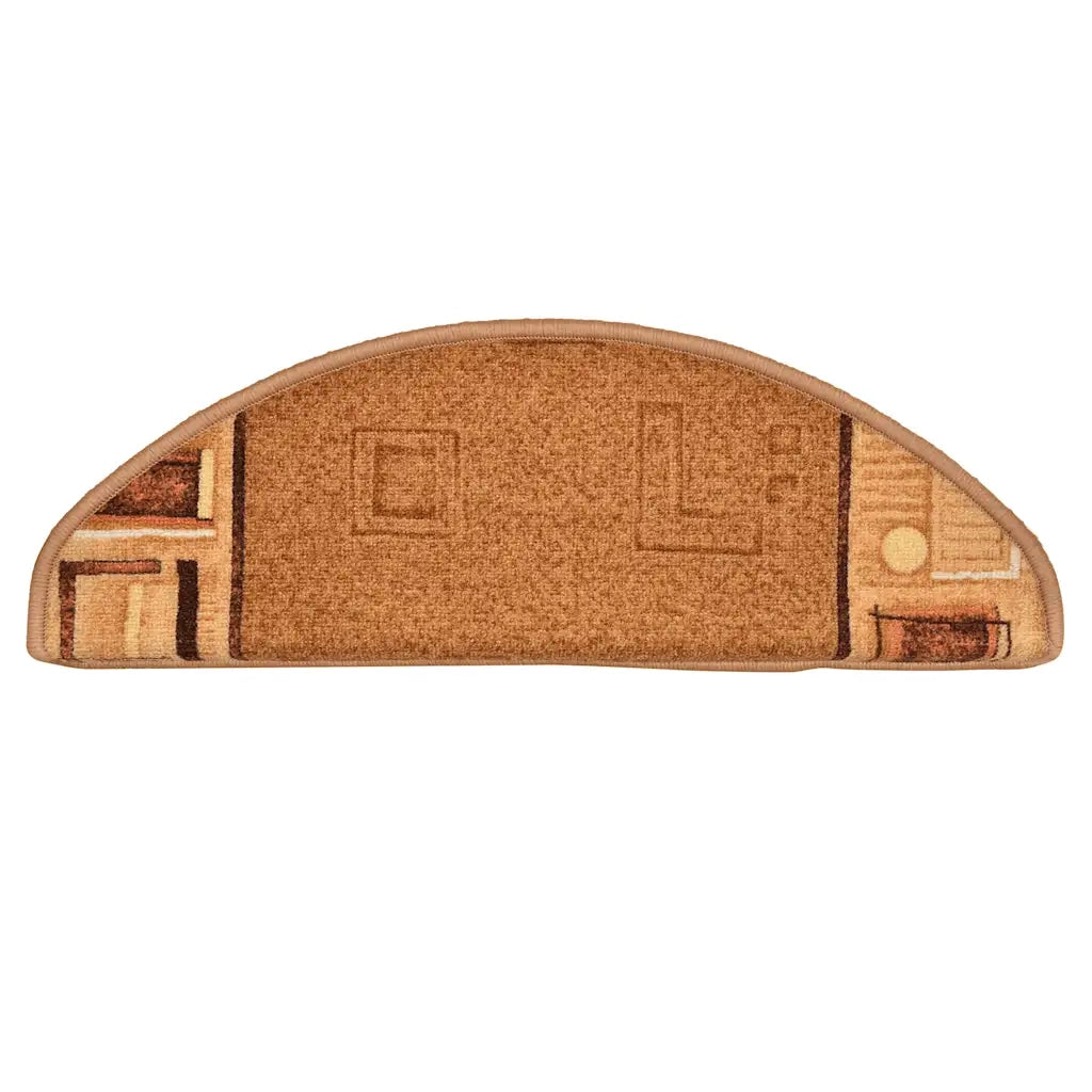 Tappetini Autoadesivi per Scale 15 pz Beige 65x21x4 cm 322411
