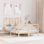 Giroletto con Testiera-Struttura Letto con testiera 120x200 cm in Legno Massello 988893