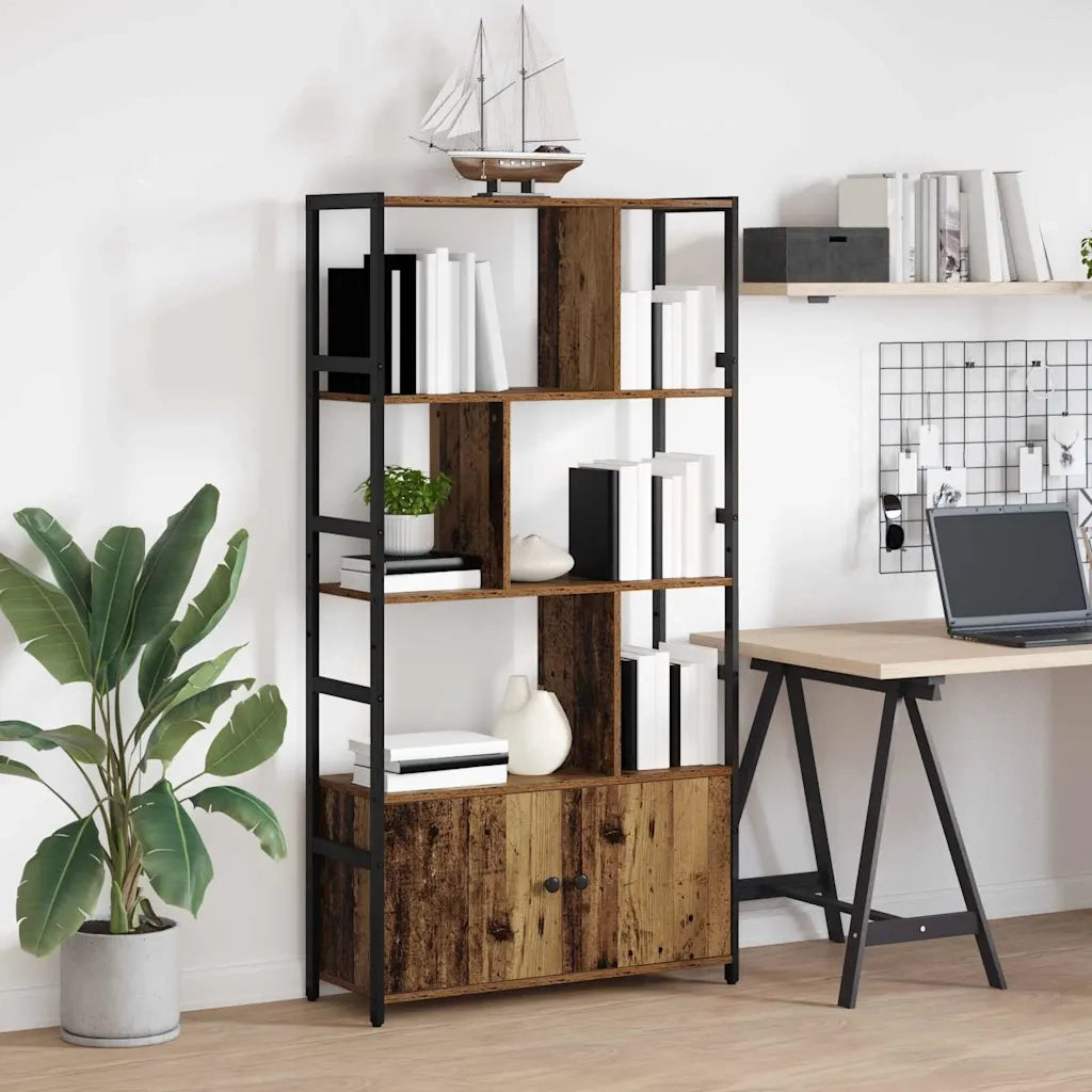 vidaXL Libreria Legno vecchio 80 x 30 x 155.5 cm Legno multistrato
