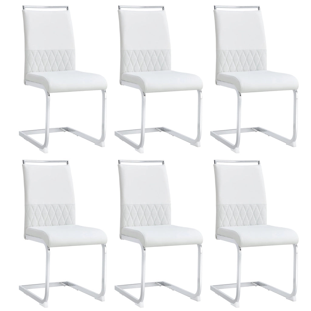 SEDIA con schienale alto 42x45 cm bianca in metallo