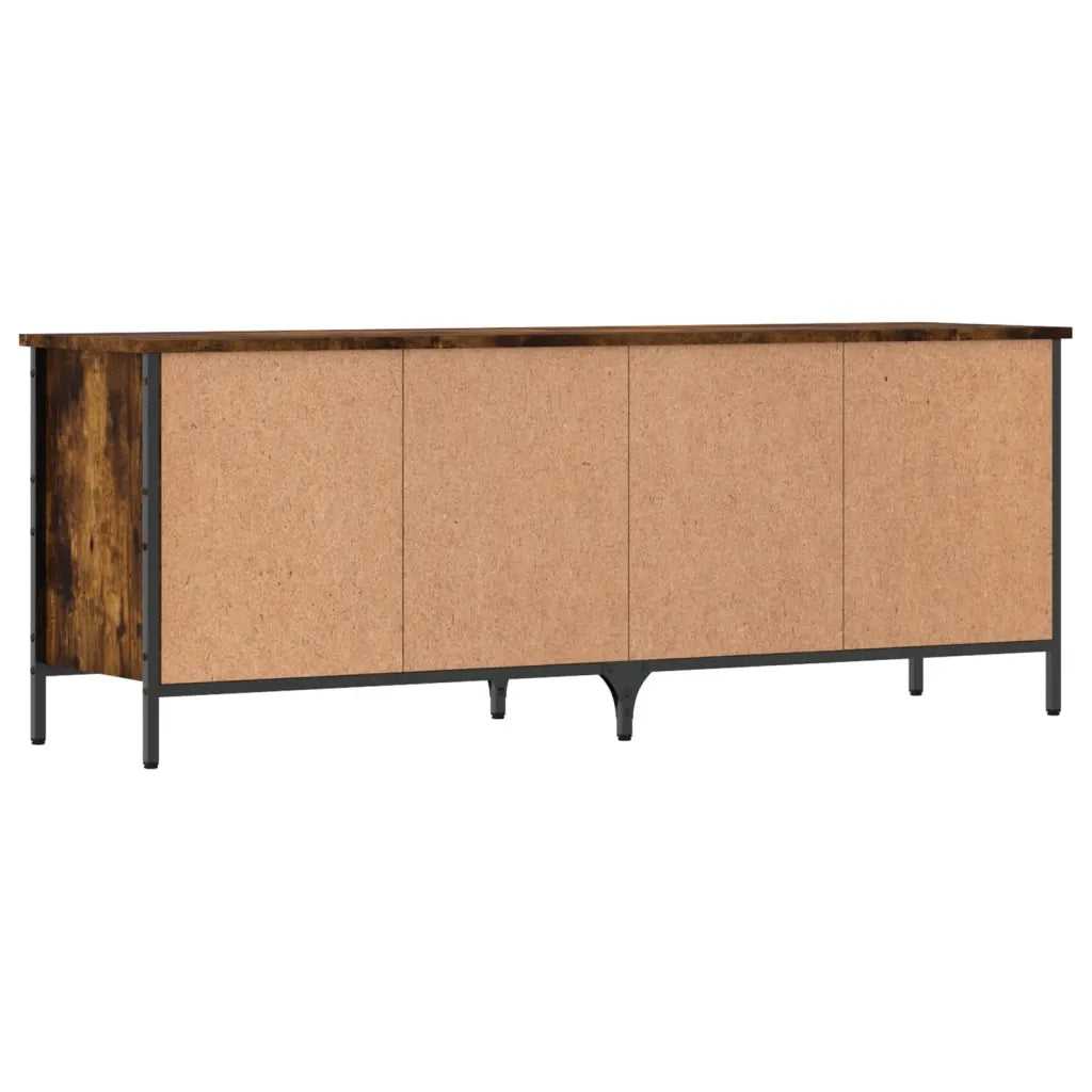 vidaXL Scarpiera Rovere Fumo 131x35x50 cm in Legno Multistrato