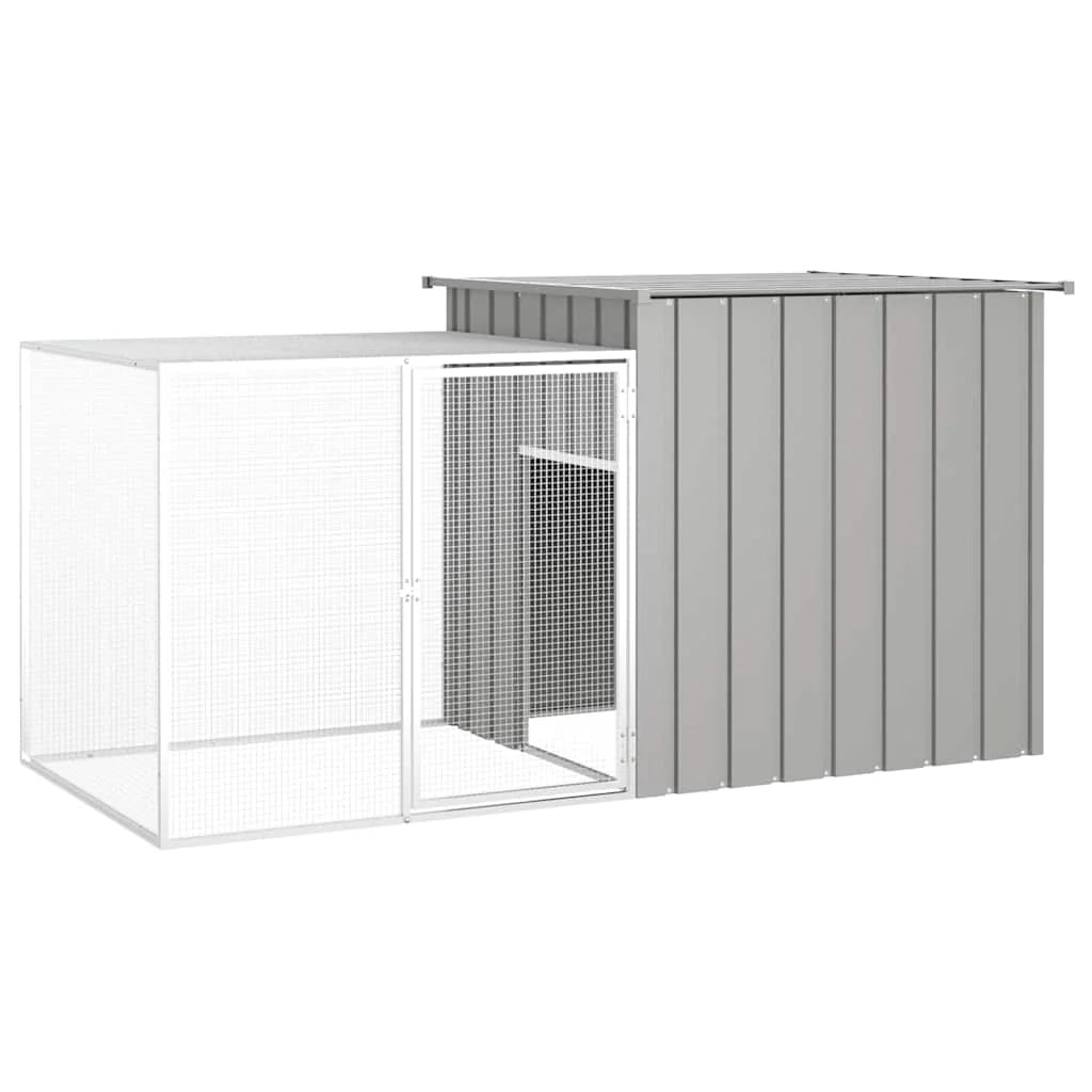 Gabbia per polli 200 x 91 x 100 cm acciaio zincato grigio 02_0041656