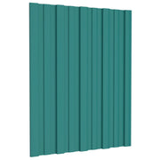 Pannello per tetto 36 pcs Verde 60 x 45 cm Acciaio zincato