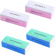 Set di 4 strisce per levigare unghie - blocchi di peeling per manicure professionale - set di viti per riparazione unghie.