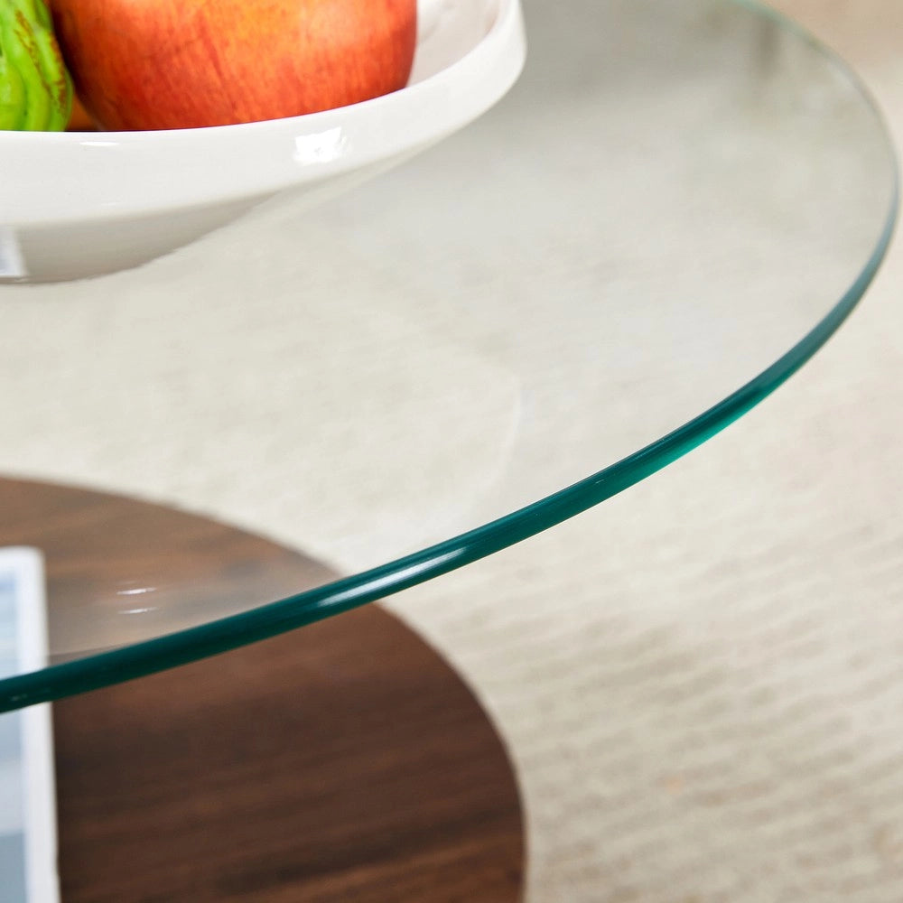 Tavolino da Caff¨¨ in Vetro Temperato e MDF Multistrato ¨C MINIMAL ¨C Design Moderno