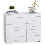 EasyComfort Mobile con Cassetti Cassettiera in Legno per Camera, Cucina, Bagno 90×35×73cm Bianca