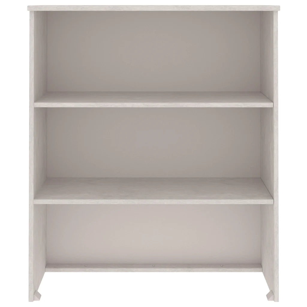Piano Credenza HAMAR Bianco 85x35x100 cm Legno Massello di Pino 340509