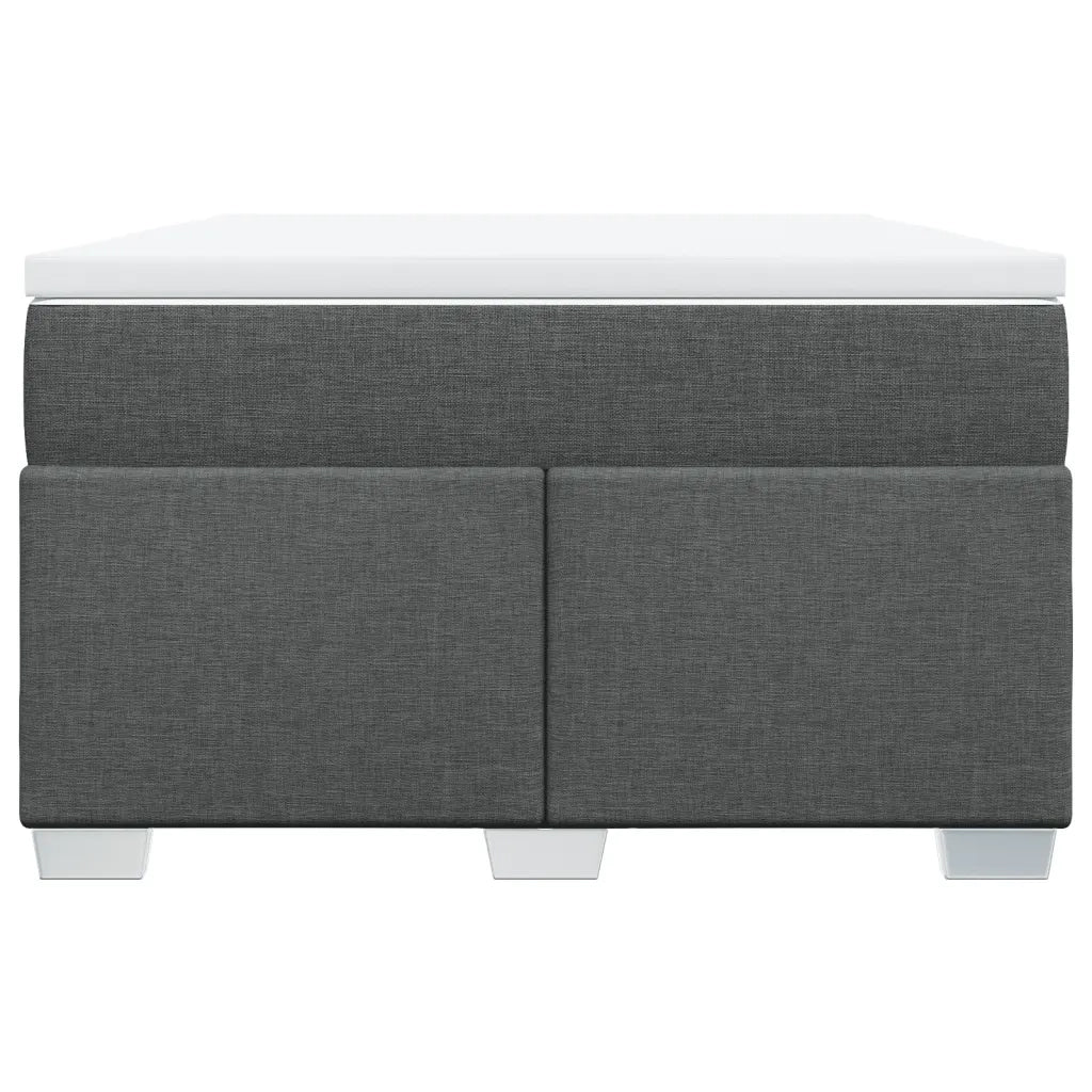 Giroletto a Molle con Materasso Grigio Scuro 120x200 cm Tessuto 3285124