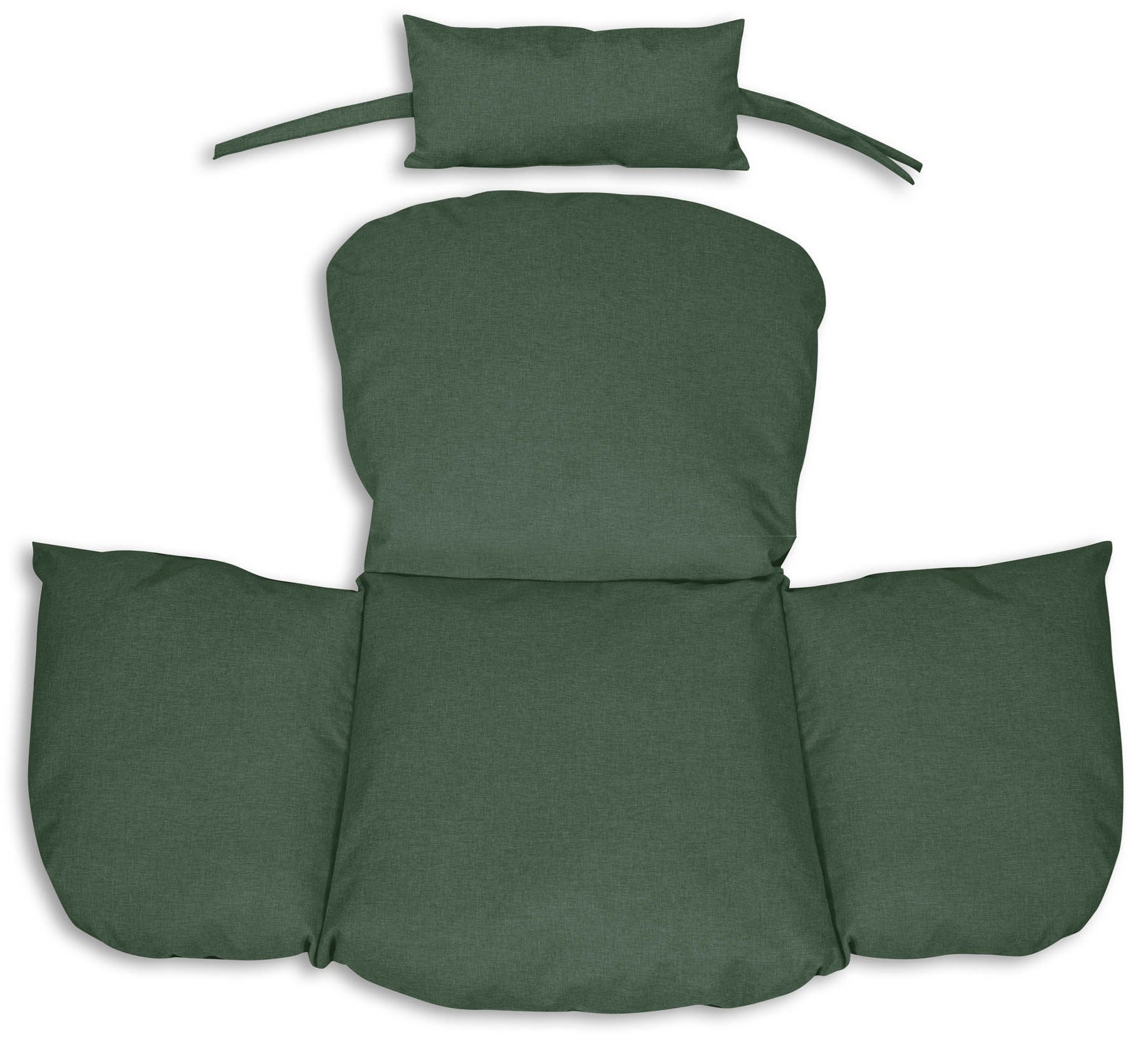 AIO FACTORY Cuscino da giardino impermeabile verde 112x113 cm per sedia sospesa