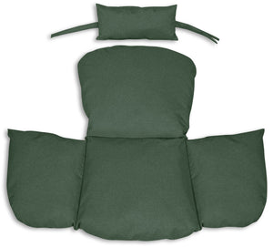AIO FACTORY Cuscino da giardino impermeabile verde 112x113 cm per sedia sospesa