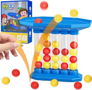 Tavolo da ping pong oscillante con 4 palle - Gioco di ping pong oscillante per bambini e adulti