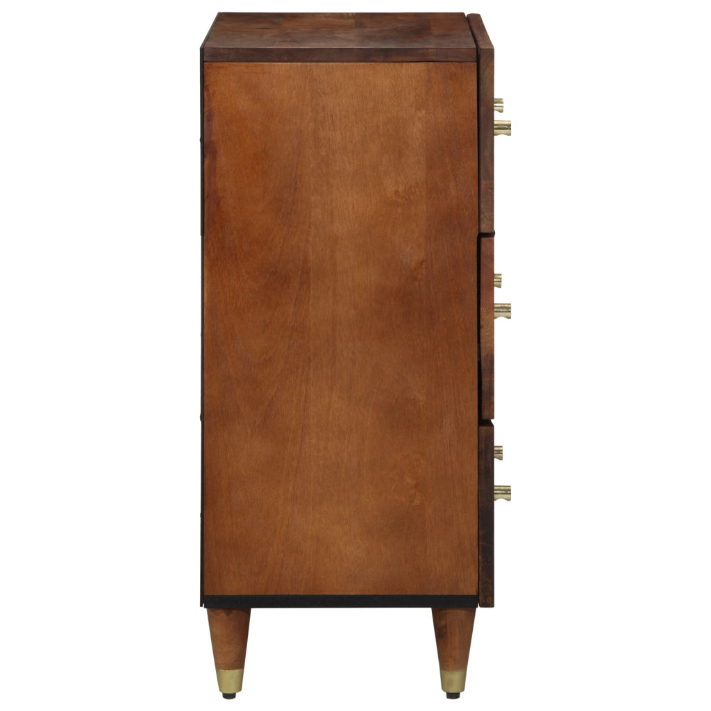 Sideboard 60x33x75 cm Legno Massello di Mango