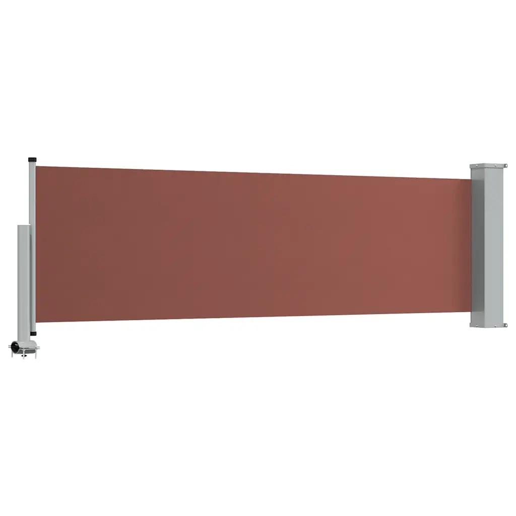 Tenda Laterale Retrattile per Patio 80x300 cm Marrone 48361