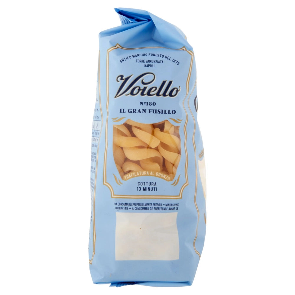 Voiello il gran fusillo n. 180 pasta trafilata al bronzo da 500 grammi
