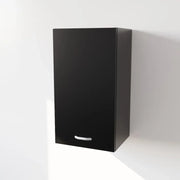 Pensile Cucina in Legno Nobilitato Nero Mobile Alto con 1 Anta, Pensile Componibile Moderno Made in Italy (H72XL45XP33cm)