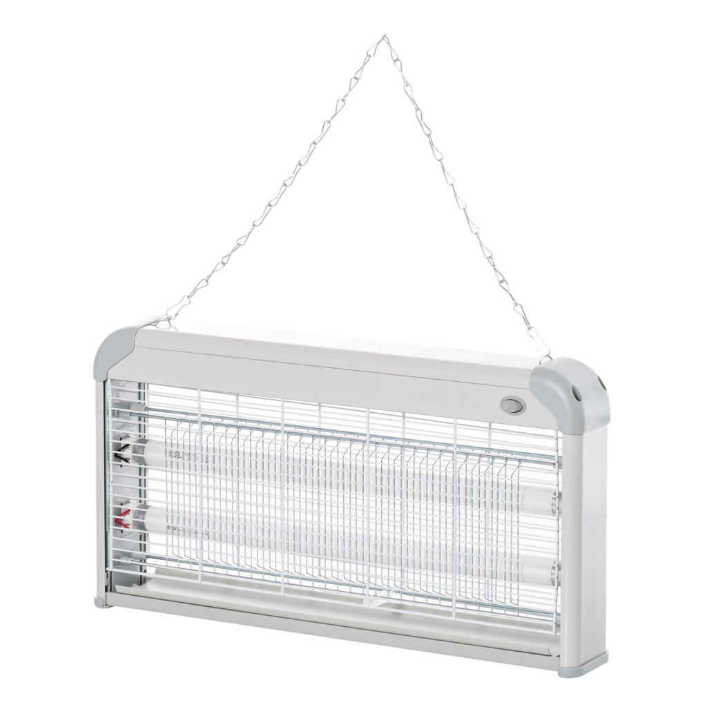 Lampada Antizanzare Elettrica 30W ¨C Xylo ¨C UV 60m2 48,5x8,5x26,5cm Grigio