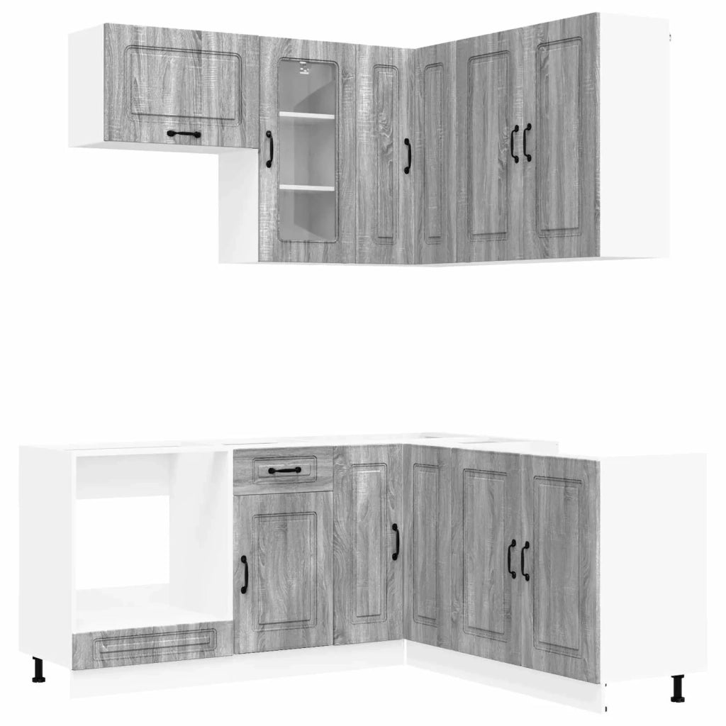 Unità Cucina KALMAR 8 pcs Sonoma grigio Legno ingegnerizzato 3438377