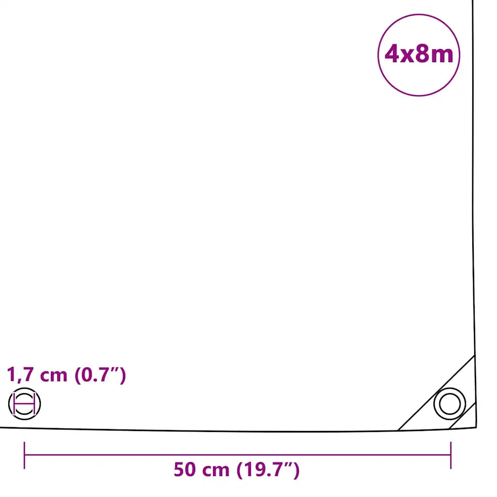 Telone 650 g/m² 4x8 m Blu 43837