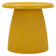 Dasifa, Tavolino da Salotto Adatto per Indoor/outdoor, 52x45x52h cm Giallo Senape