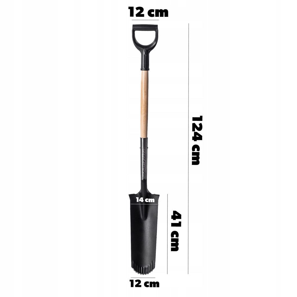 Vanga di drenaggio lunga per frutteto KADAX con foro stretto e affilato, 124 cm