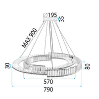 Lampada Led App1525-cp60/80 Chrome