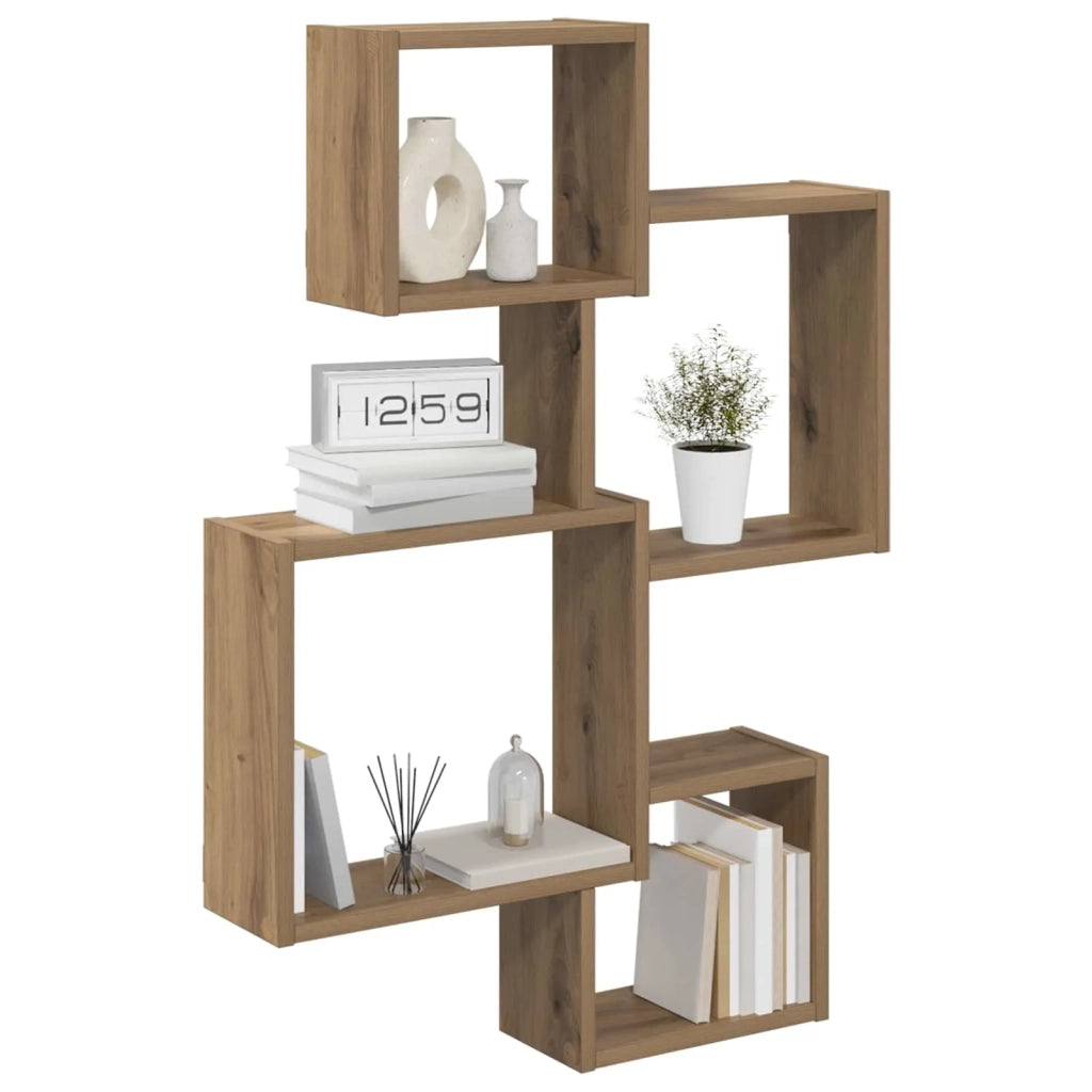 Mensole Cubo da Parete A parete Marrone 64 x 13,5 x 91,5 cm 8012131