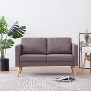 Divano a 2 Posti in Tessuto Grigio Talpa cod mxl 17219