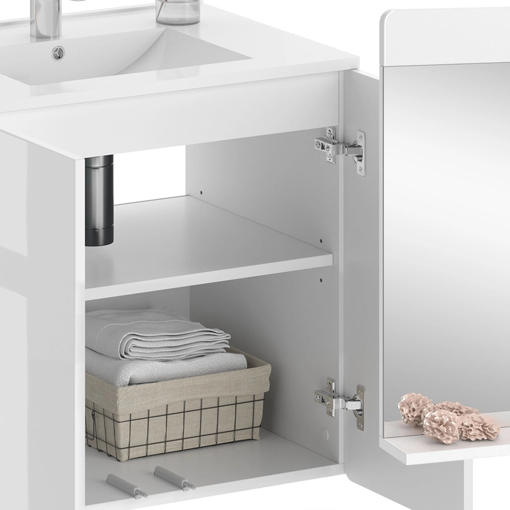 Vicco Set mobili bagno Bianco 2 parti