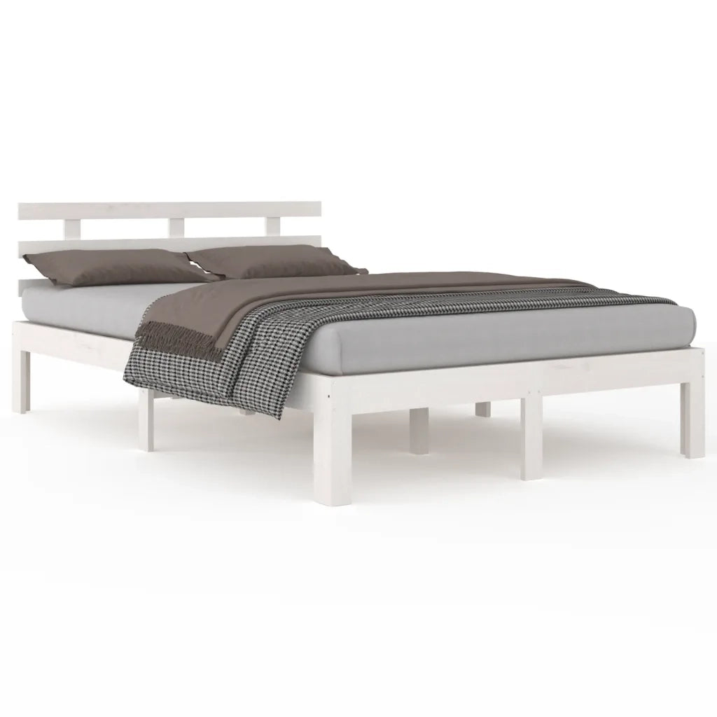 Giroletto Bianco in Legno Massello 140x200 cm 814755