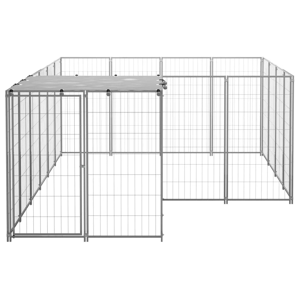Gabbia per Cani Argento 6,05 mÂ² in Acciaio   cod mxl 48575
