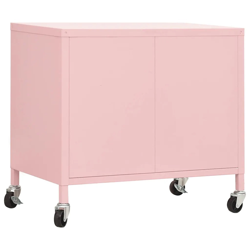 Armoire de rangement Rose 60x35x56 cm Acier