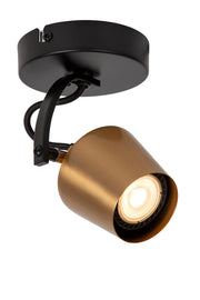 Faretto da soffitto EMILE 1xGU10 oro nero conico Lucide
