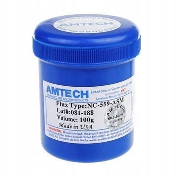 Gel Saldante Amtech NC-559-ASM – No-Clean con UV, 100g | Consistenza Gel, Facile Applicazione