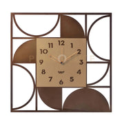 orologio glam Caramello industrial ,oro laccato in Ferro 50x50Hcm