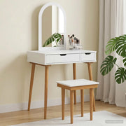 Set Tavolo da Trucco FAUSKE 3 pcs Bianco 76 x 50 x 143 cm 3438587