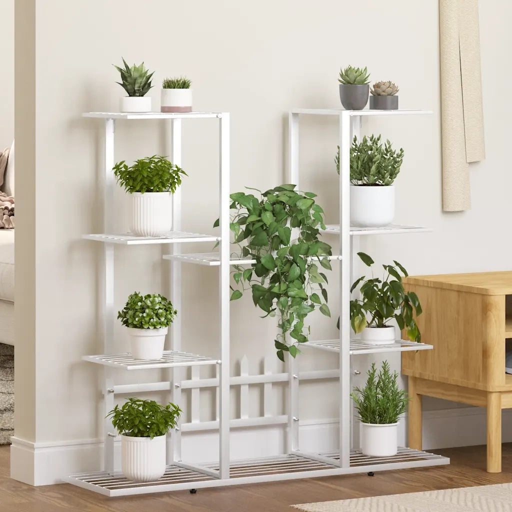 Portafiori 94,5x25x89 cm Ferro Bianco 343120