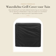 Copertura per Griglia Acquaparante - Set di Spazzole per Barbecue - Protezione - Tessuto a Maglia in Poliestere - Impermeabile al Vento - 80 x 66 x 100 cm