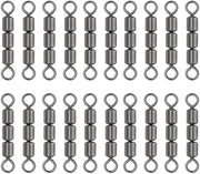 Triplo Giri Rotativi - Alta Qualità - Ideale per Pesci - 20 x - Fermo Sicuro - Materiale Resistente - Attrezzo da Pesca