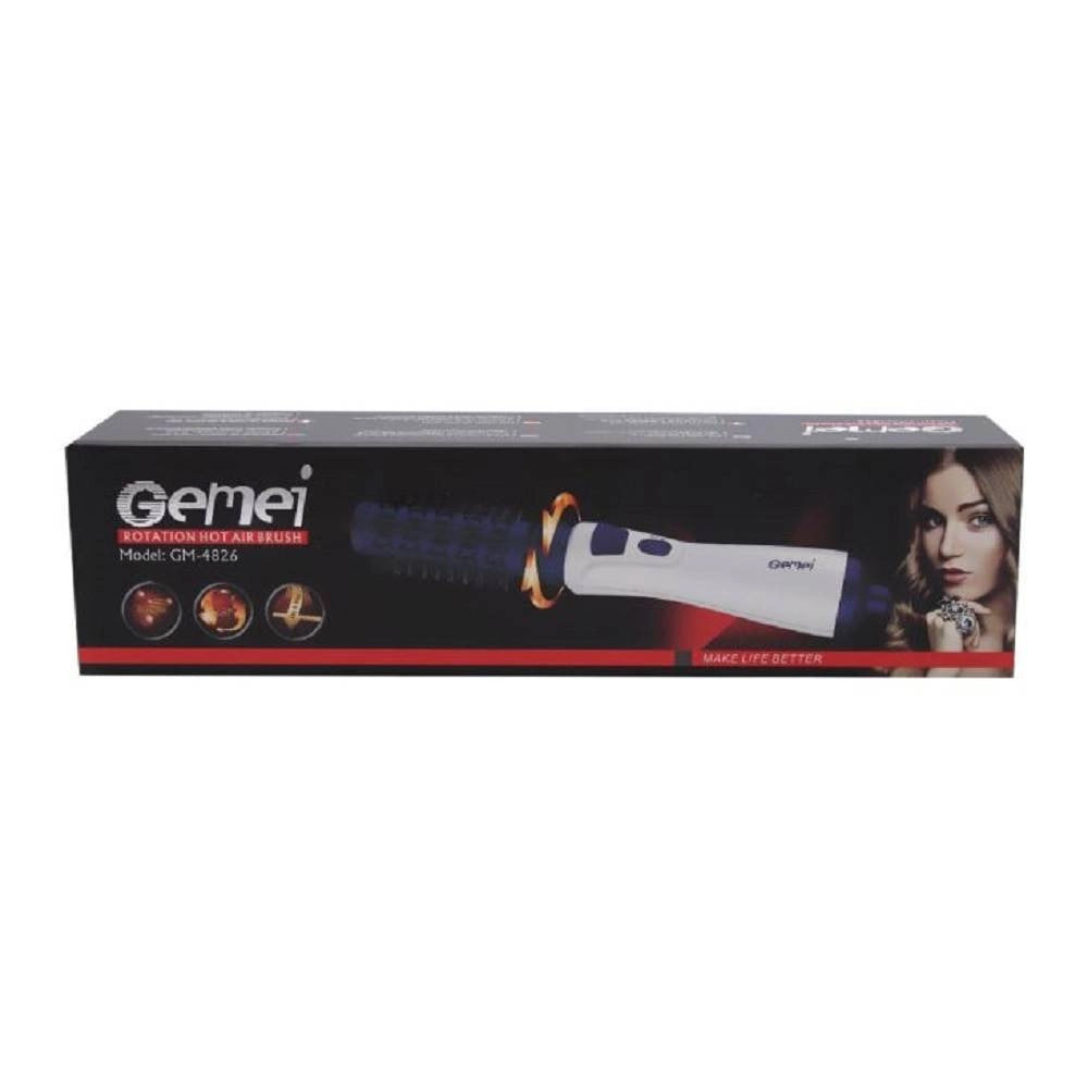 Trade Shop - Spazzola Rotante Ad Aria Calda Asciugacapelli Styler Capelli Gm-4826 1000w Piastra -