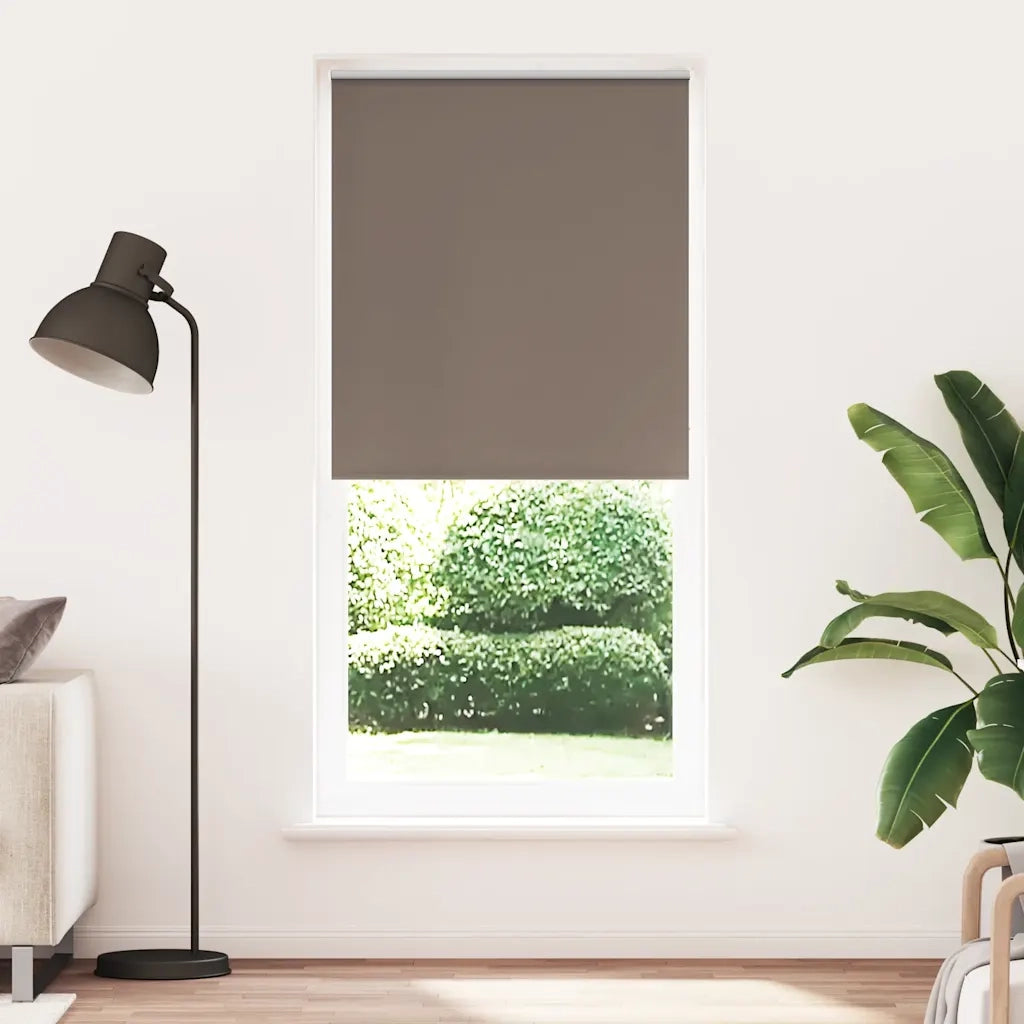Tenda a rullo oscurante 124,4x230 cm Tessuto Larghezza 120 cm caffè 240163