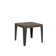 Tavolo allungabile 90x90/246 cm Flaris Noce telaio Antracite