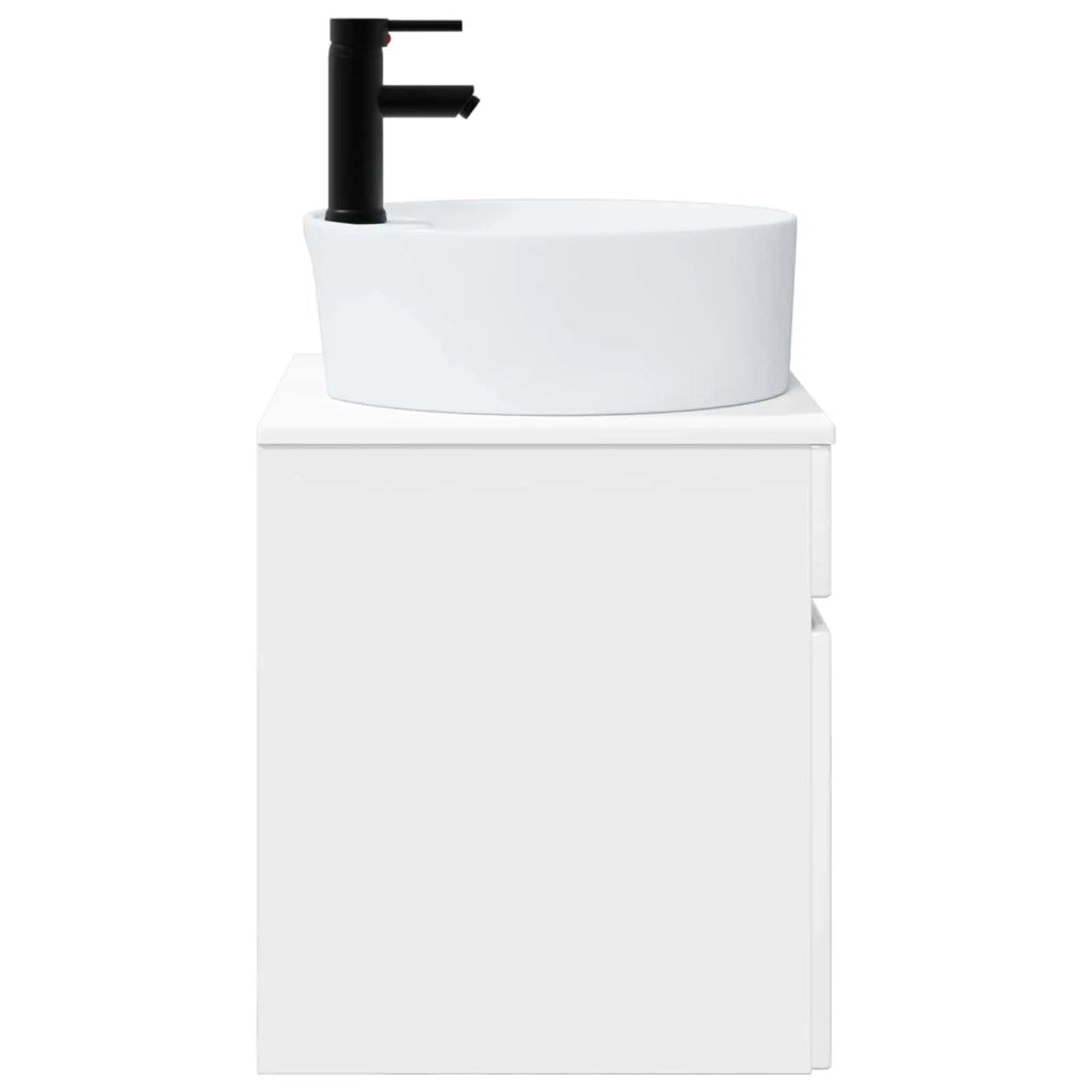 Mobile lavabo da parete Bianco Lucido 49 x 44,5 x 65 cm 890596