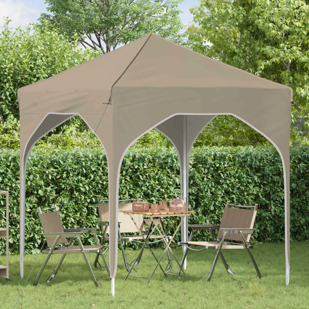 Tenda per feste a pop-up-Gazebo 194 x 194 x 245 cm Crema