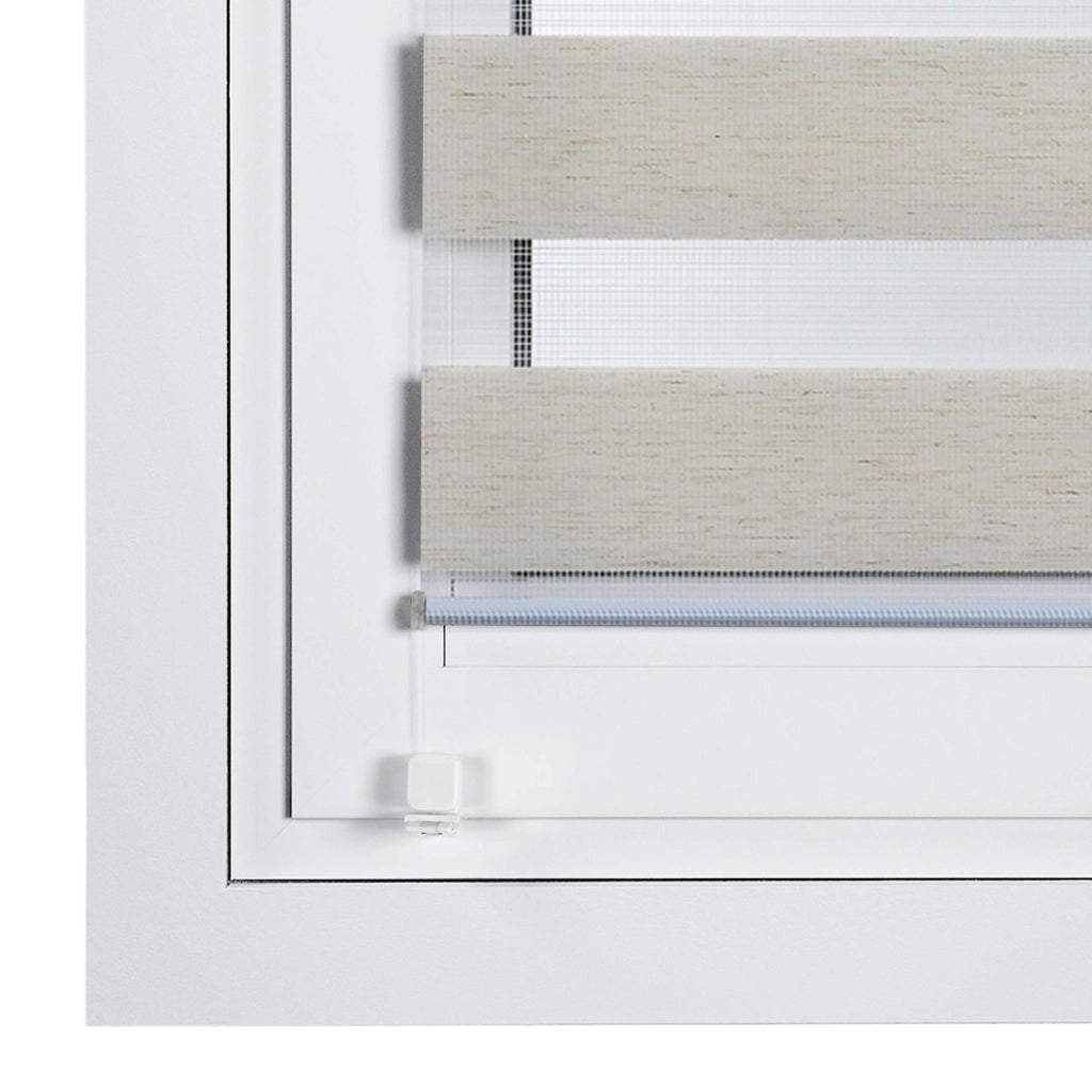 Tenda a Rullo giorno / notte installazione senza foratura EasyFix Lino 75x180 cm