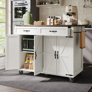 Carrello da Cucina con Piano Estraibile ¨C MINIMAL ¨C Legno, 4 Ante e 2 Cassetti
