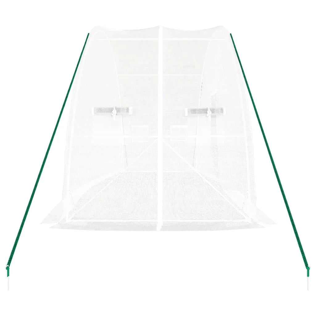 Serra con Telaio in Acciaio Bianco 12 m2 6x2x2,85 m CFW1216508